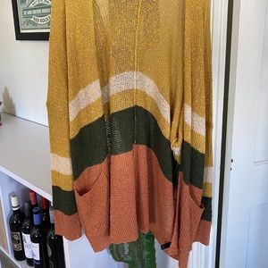 Oversized Cardigan- buckle! Size XL